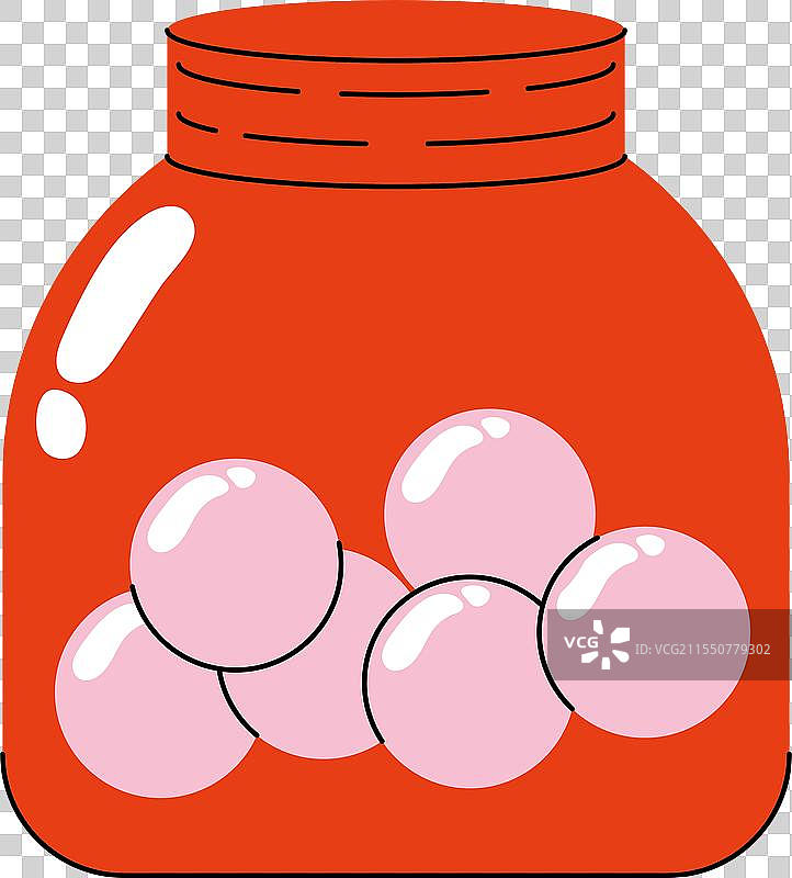 瓶中的口香糖糖果图片素材