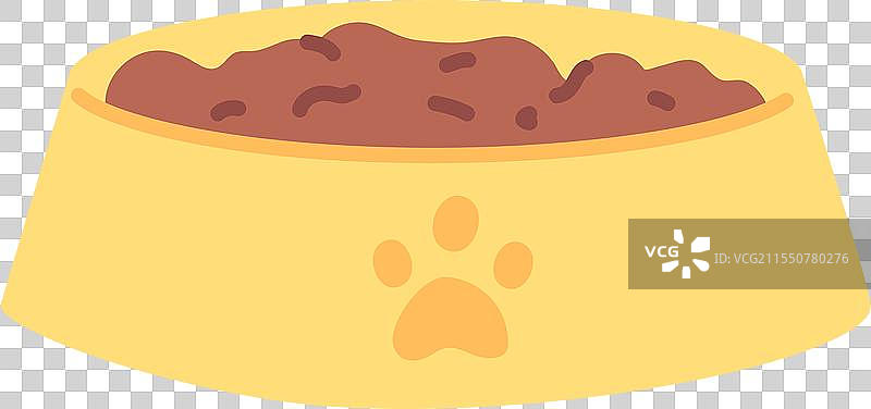 狗食碗彩色图标小狗餐食图片素材