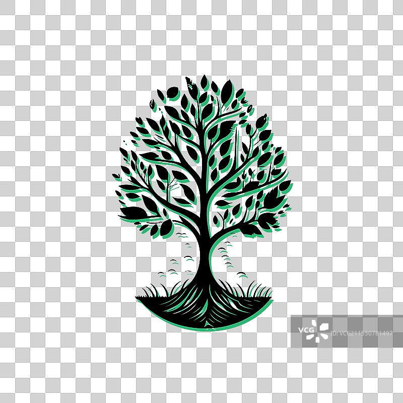 生命之树的自然、生长与生态概念图片素材