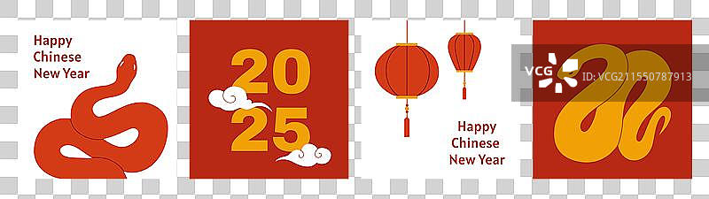 中国新年模板设计套件图片素材