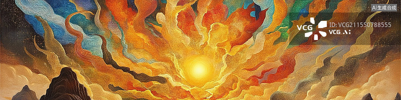 【AI数字艺术】国风神话传说背景、敦煌背景、山海经背景图片素材