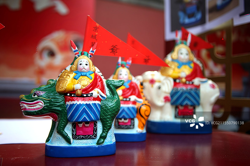 非遗手工艺品之北京兔爷图片素材