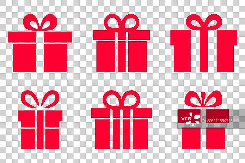 粉色礼品盒套装，带有丝带和蝴蝶结图片素材