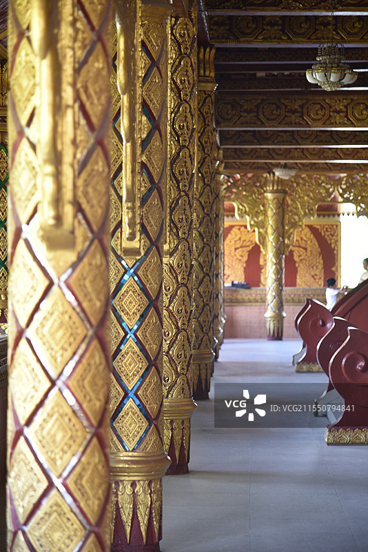 黄金柱子 柱子 金黄色图片素材