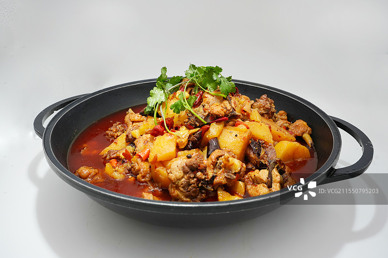 土豆黄焖鸡图片素材