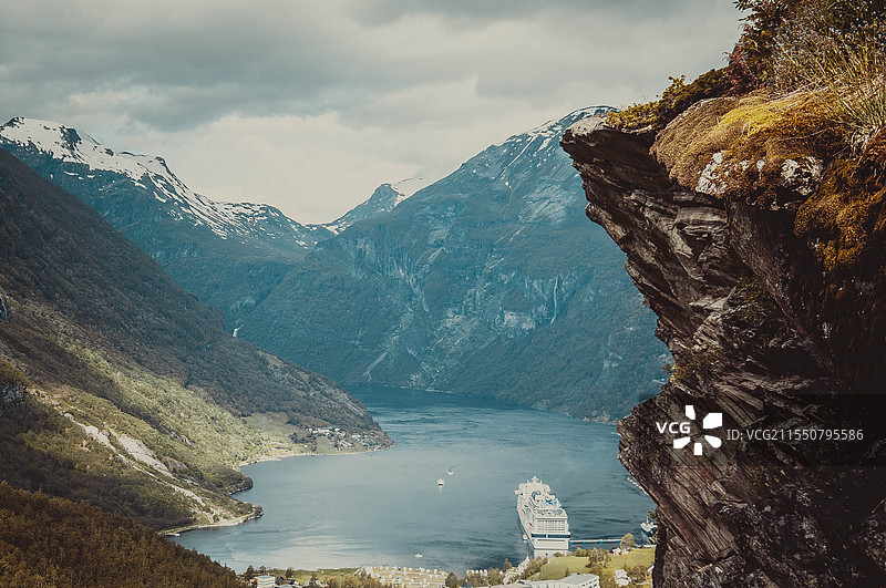 北欧挪威盖朗厄尔峡湾风光图片素材
