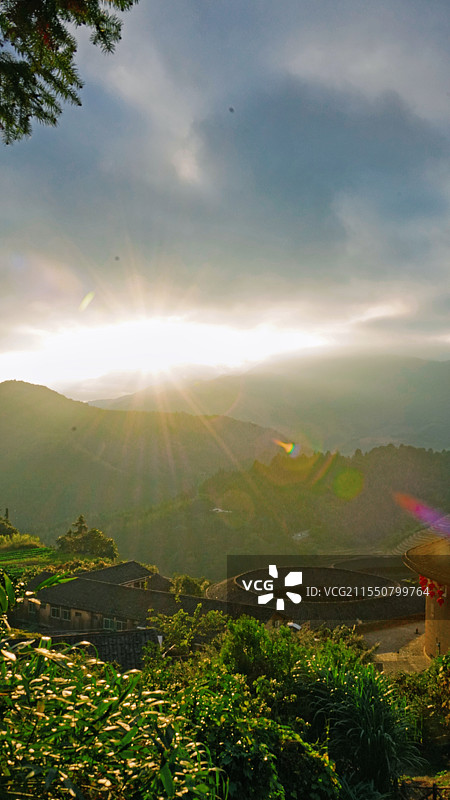 田螺坑土楼群图片素材