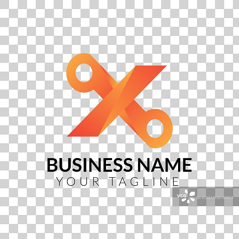 抽象现代极简彩色字母标志图片素材