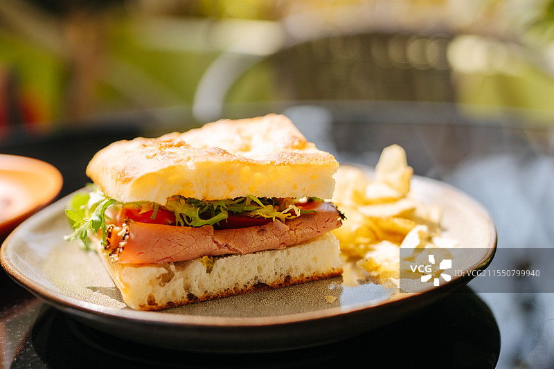 佛卡夏 面包 三明治图片素材