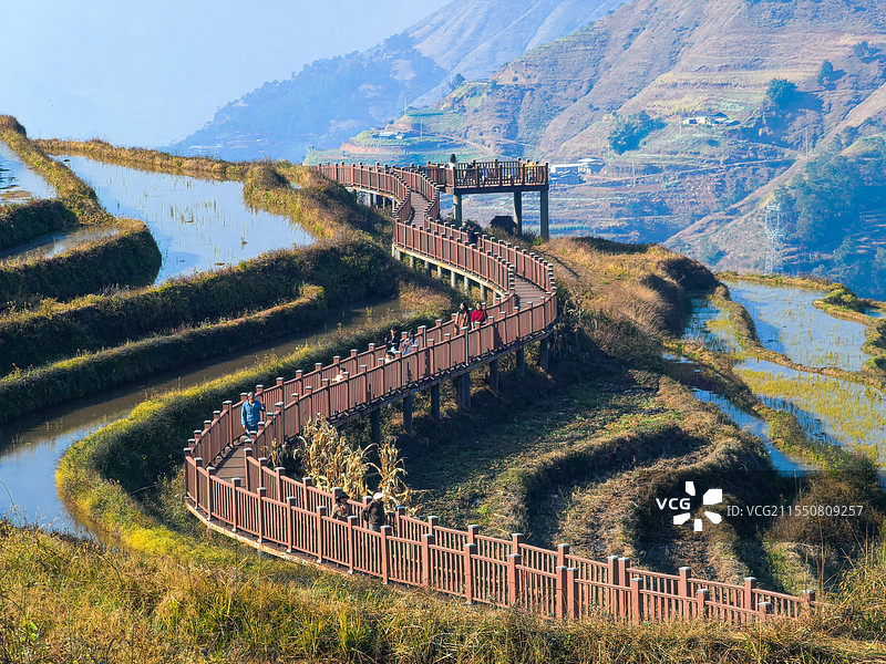 米易傈僳族梯田图片素材