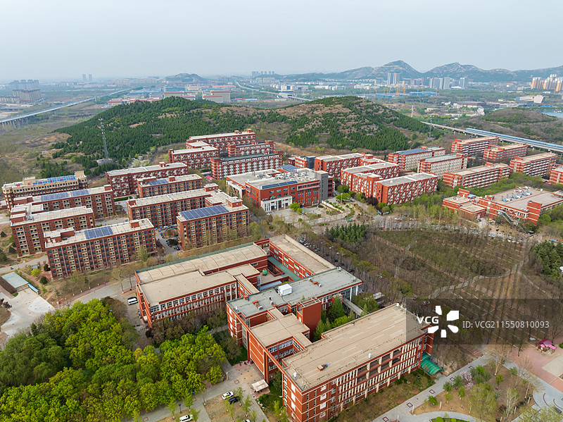 山东交通学院（长清校区）航拍图片素材