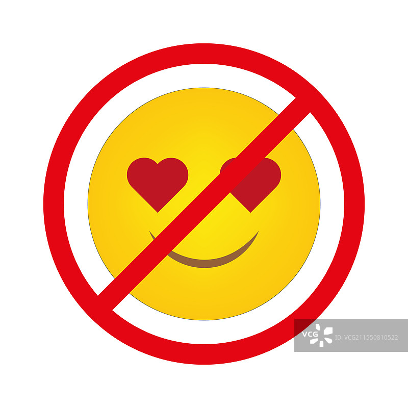 心形眼睛表情符号，禁止使用爱心符号图片素材