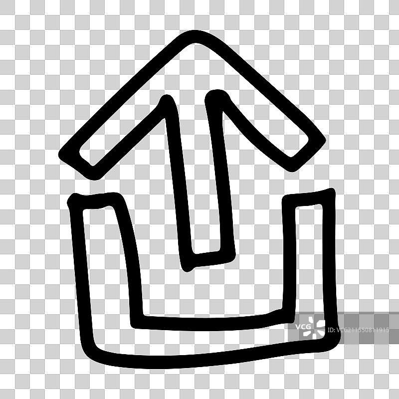 上传数据的涂鸦图标图片素材