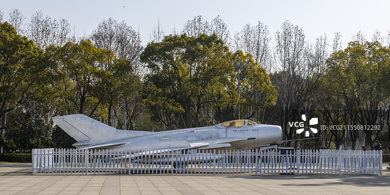 合肥市渡江战役纪念馆的战斗机图片素材