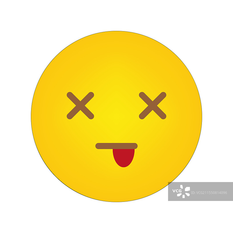 搞笑的黄色表情符号，吐着舌头图片素材