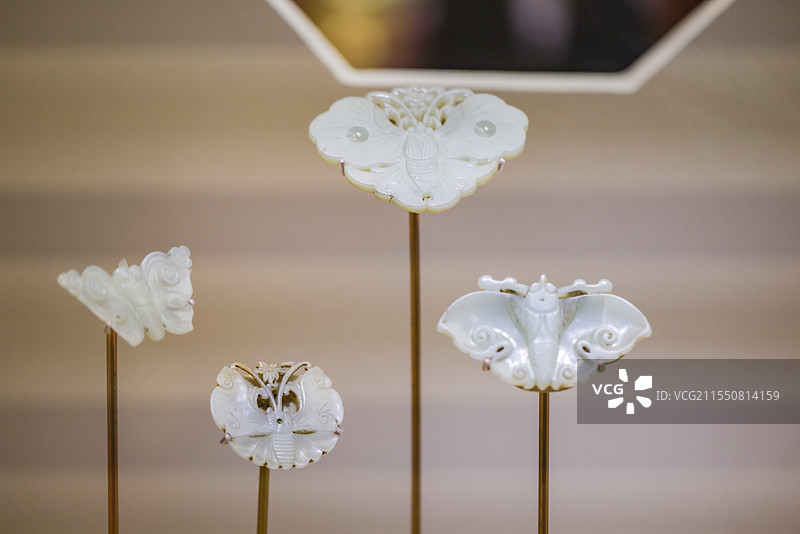 百花图卷和玉蝴蝶组图国家博物馆四海一堂春乙巳蛇年新春文化展图片素材