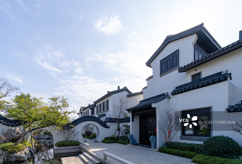 房地产--中式别墅图片素材