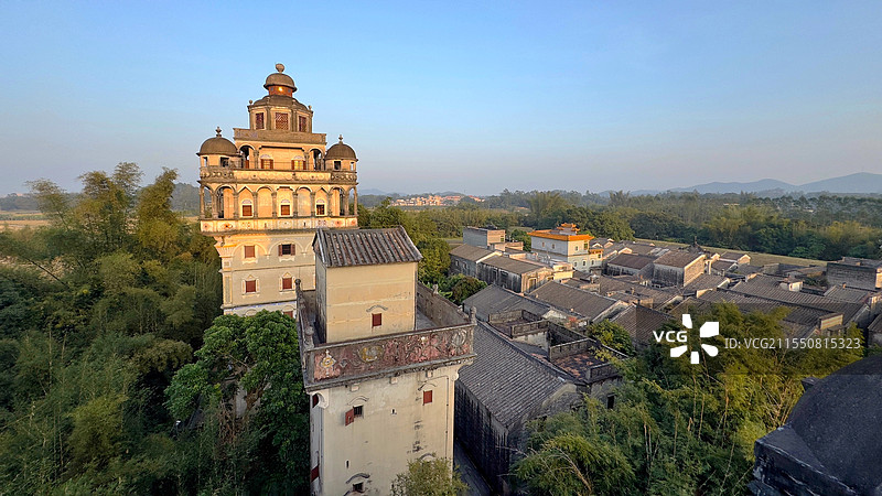 广东开平碉楼-瑞石楼图片素材