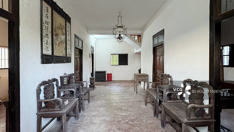 广东开平碉楼内空间图片素材