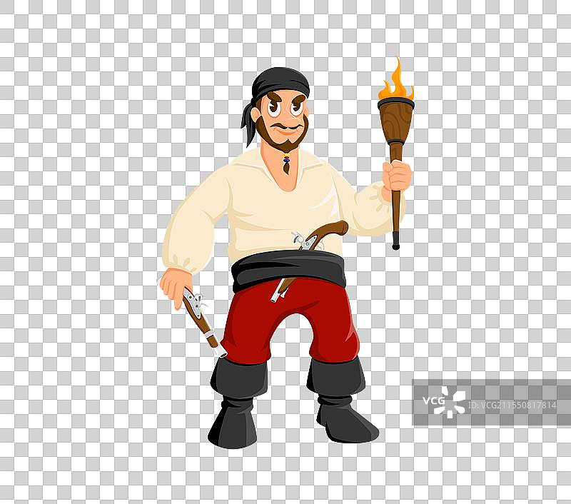 卡通海盗强盗搞笑角色图片素材