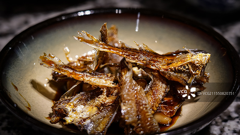 江南菜 酥鱼 熏鱼 小黄鱼图片素材