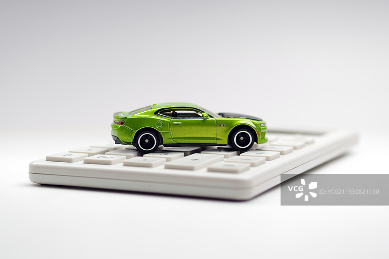 汽车模型与计算器图片素材