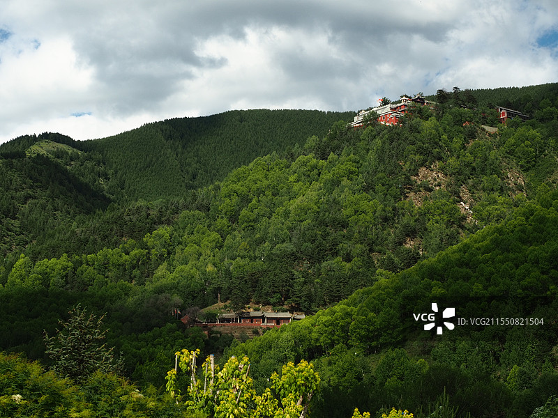 五台山黛螺顶图片素材