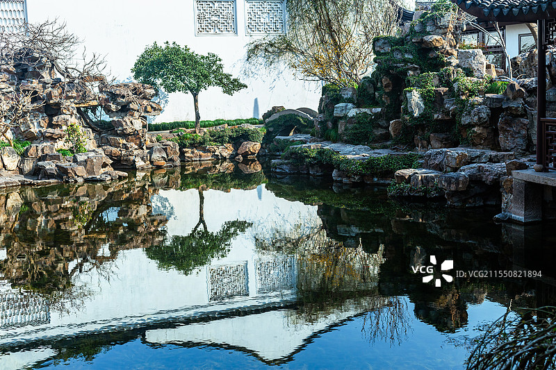 苏州古典园林网师园图片素材