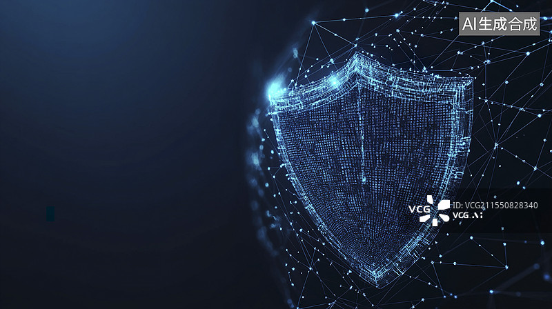 【AI数字艺术】互联网安全密码锁科技电路板背景图片素材