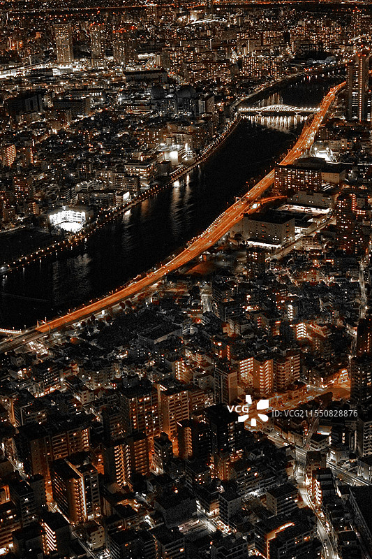 天空树俯瞰东京图片素材