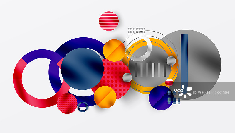 抽象背景 - 分层几何形状图片素材