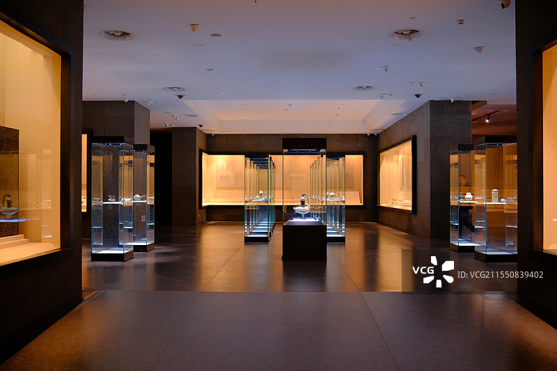 博物馆内部展厅景观图图片素材
