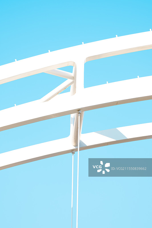 白色的大桥细节部分桥体图片素材