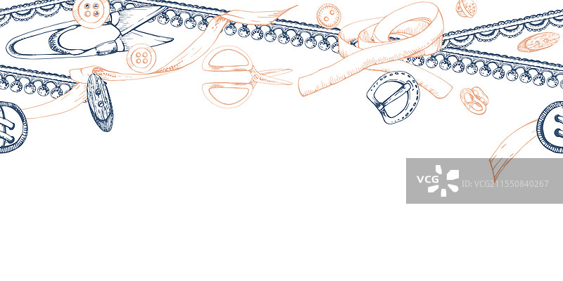 缝纫工艺用品 面料 剪刀 按扣图片素材