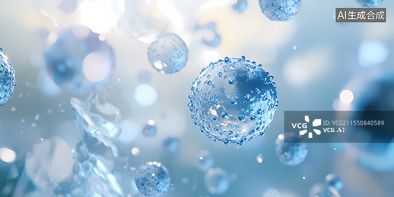 【AI数字艺术】细胞医疗科技图片素材
