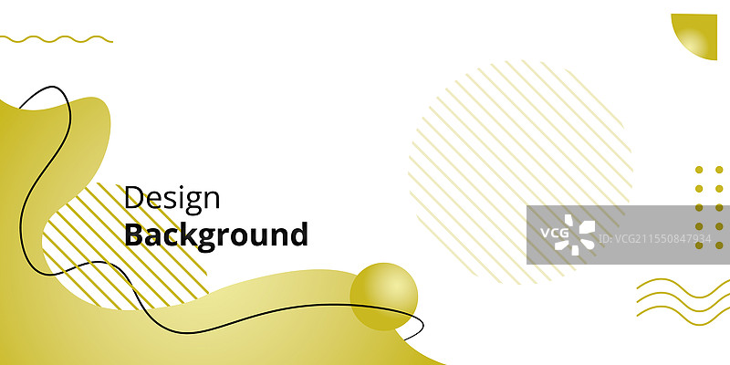 简单的流动黄色背景模板图片素材