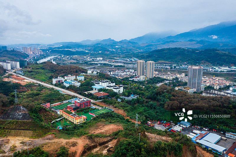 云南省红河州河口县北山新区图片素材