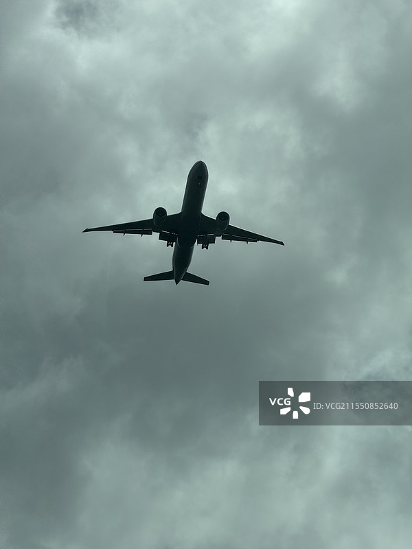 天空中的飞机图片素材