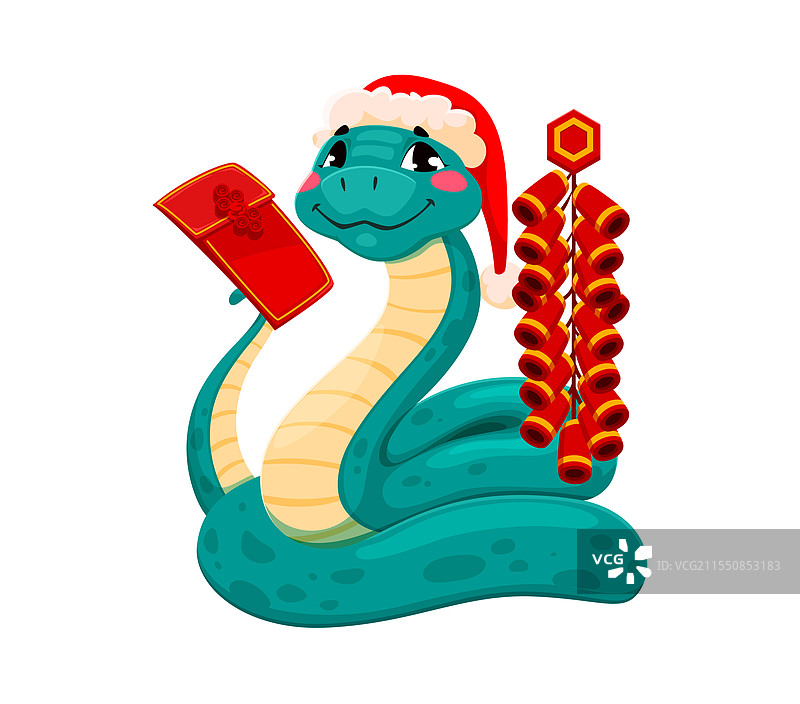 亚洲生肖蛇节日礼物鞭炮图片素材