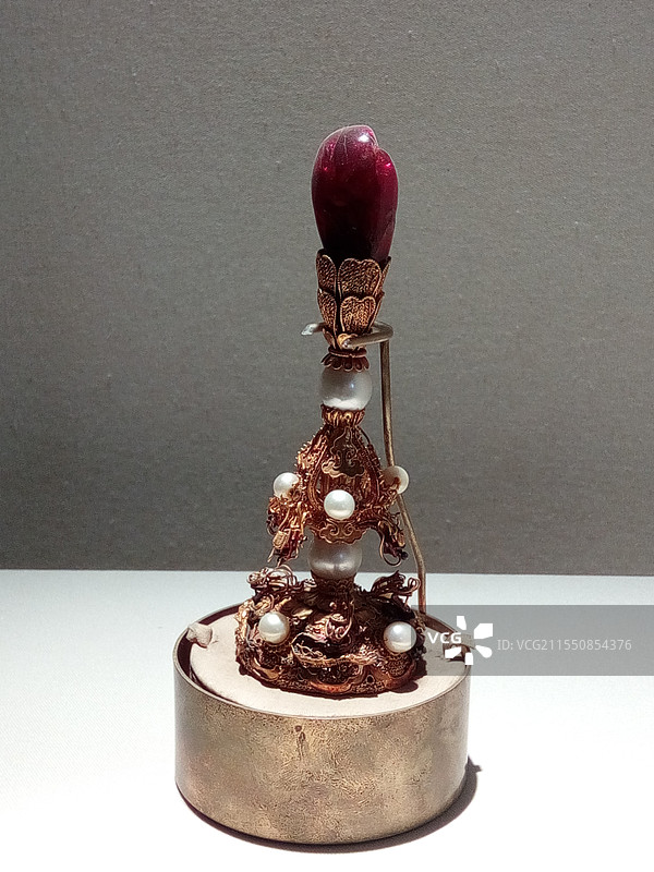 故宫博物院皇家饰品展。故宫珍宝馆图片素材