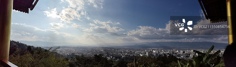 芒市俯瞰全景图片素材