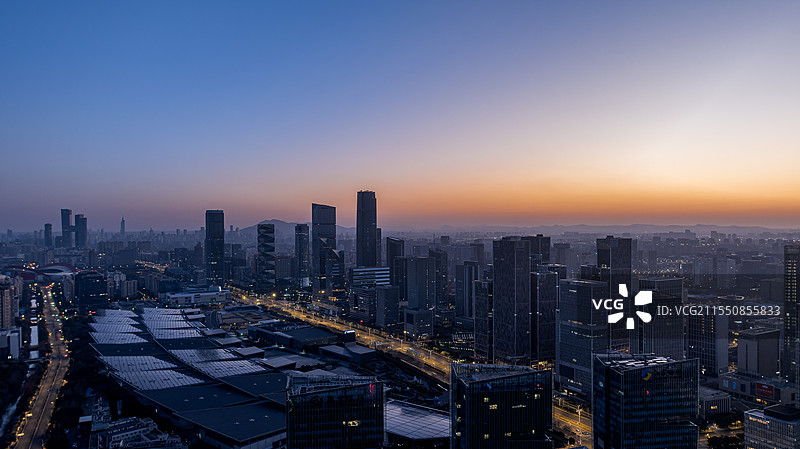 南京河西日出维纳斯带图片素材