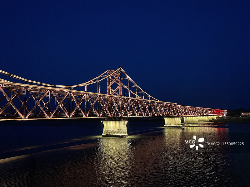 鸭绿江断桥丹东图片素材