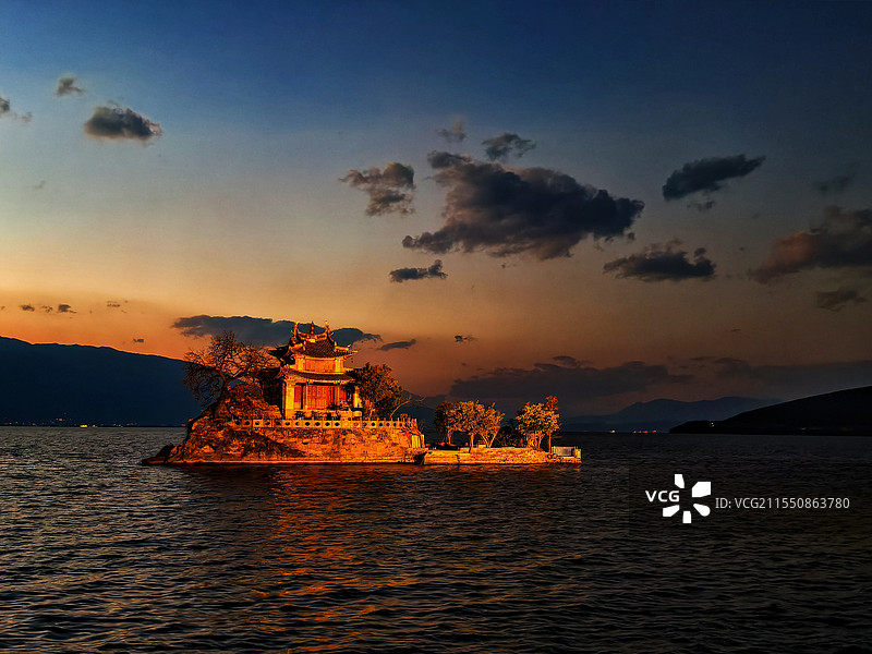 大理洱海小普陀图片素材