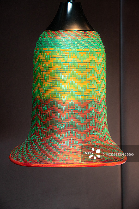 民族风编织吊灯多巴胺装修图片素材