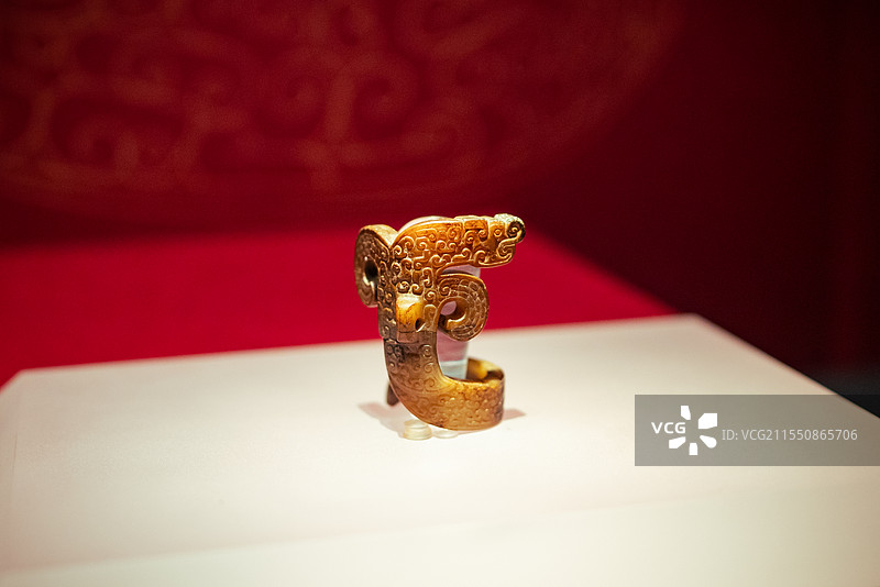 龙首纹 玉器 玉饰 独特 特别 南昌海昏侯国图片素材