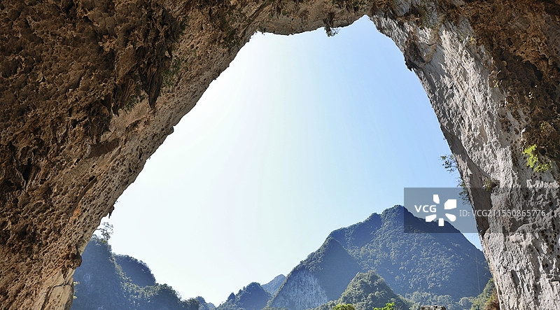 广西崇左社更穿洞图片素材