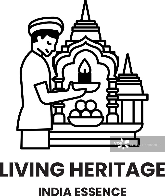 在印度旅游和文化的概念中图片素材