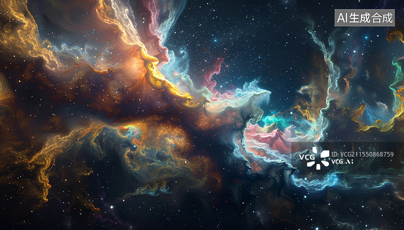 【AI数字艺术】宇宙星云图片素材