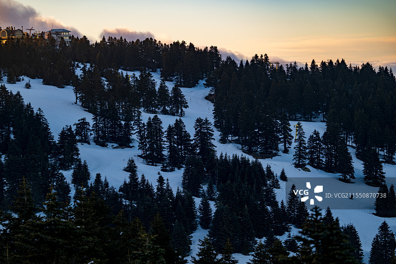 土耳其乌鲁达山Uluda 滑雪场图片素材